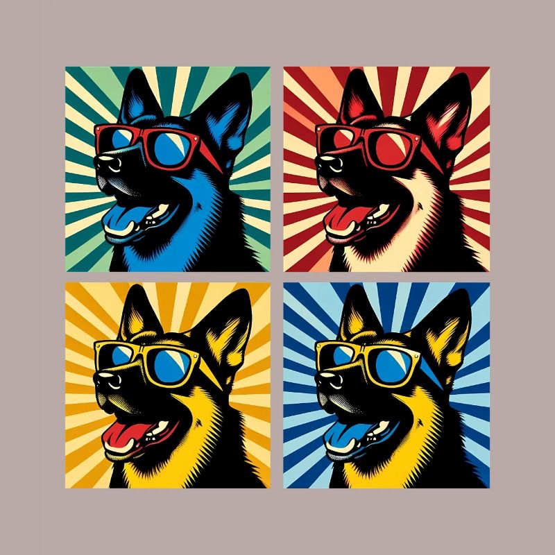 Shepherd's Pop Art Bear, Teddy, Biscuit, Waffles