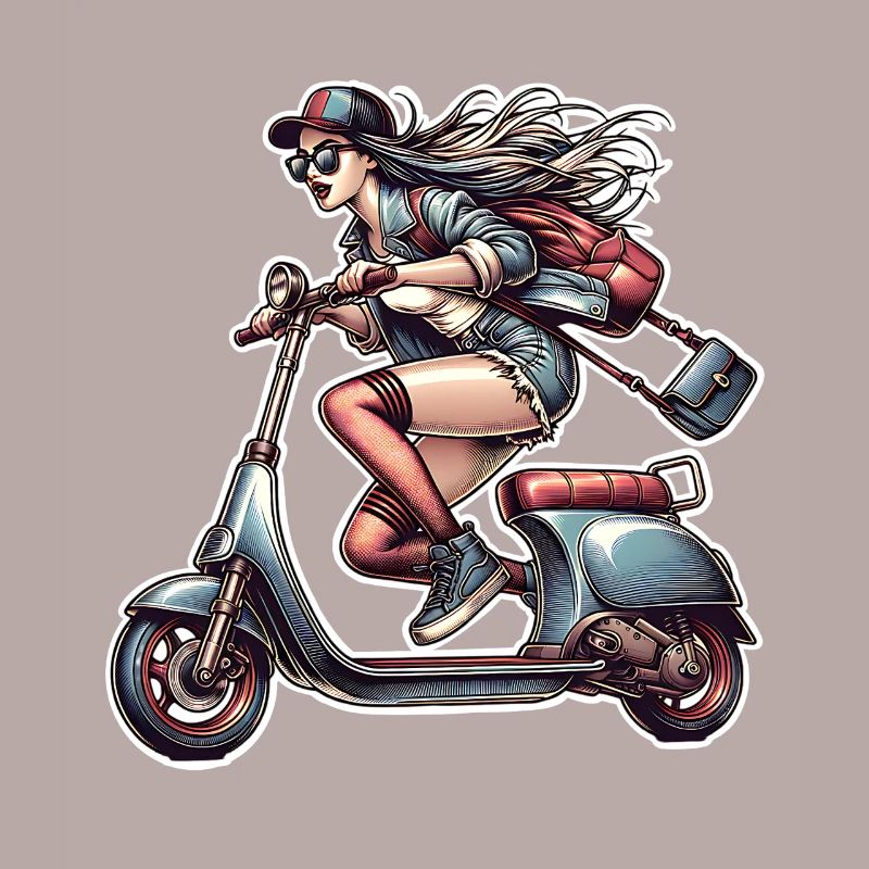 Motorroller Mofa Moped Roller