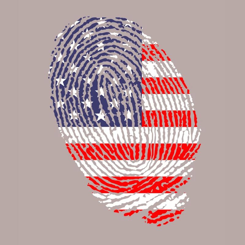 Empreintes digitales du drapeau américain