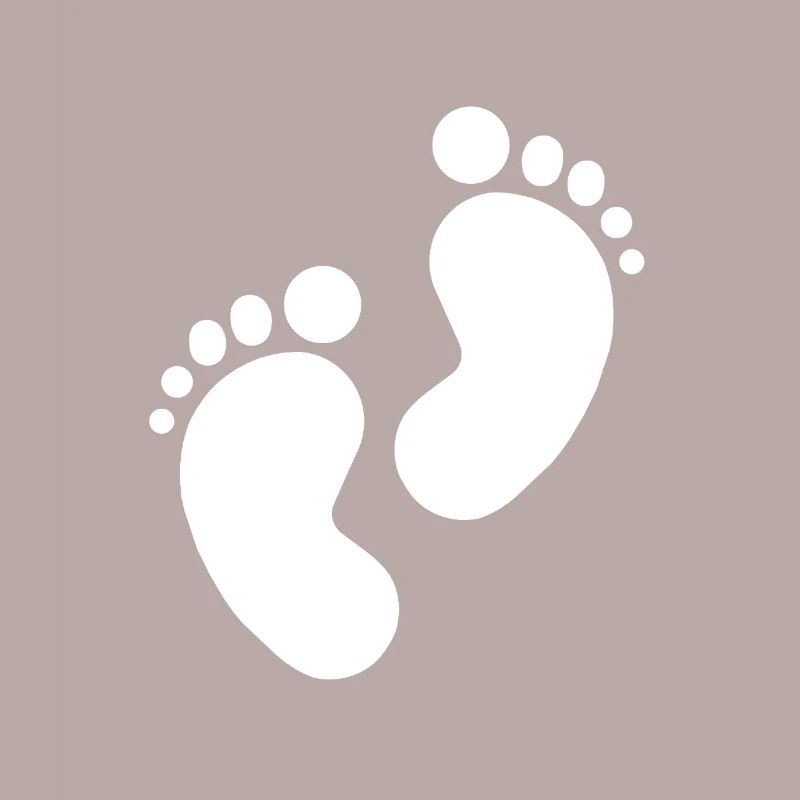 Empreinte de bébé, pieds de bébé