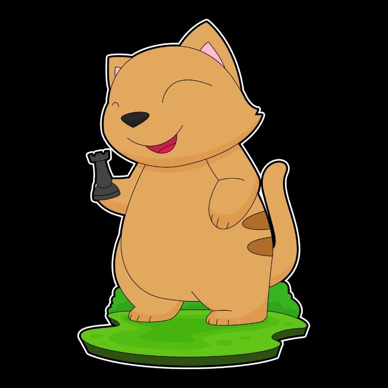Katze Schachfigur Turm Schach