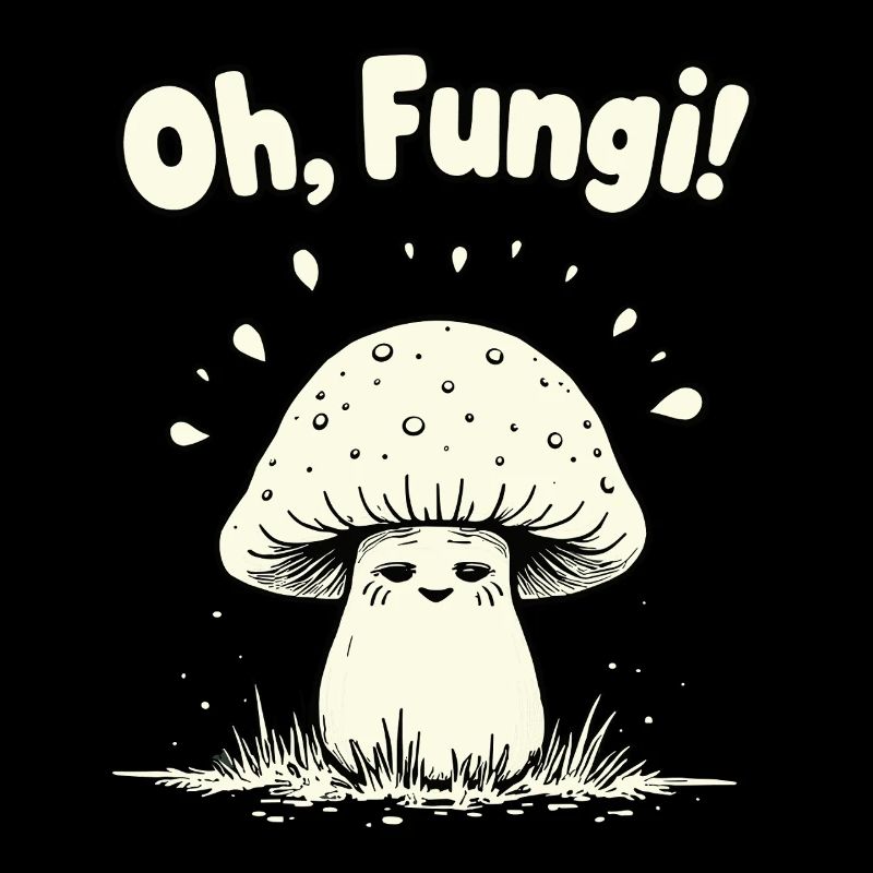 Oh, les champignons ! Champignon drôle