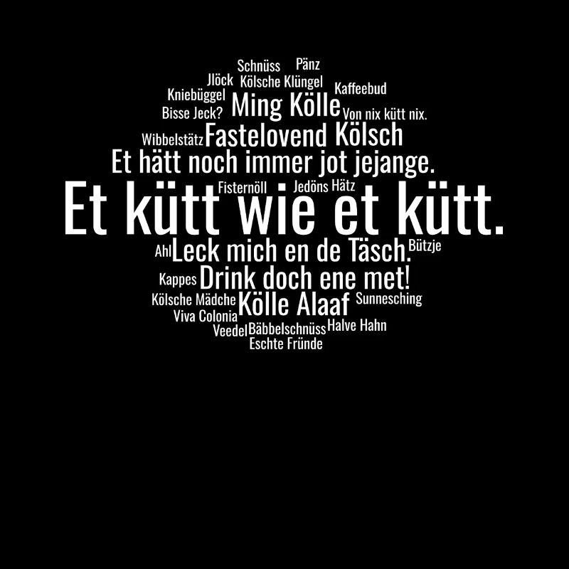 Cologne Kölsch Nuage de mots Carnaval de Cologne Alaaf Kölle