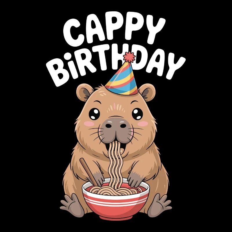 Capybara Ramen Capy Birthday Cappy Birthday