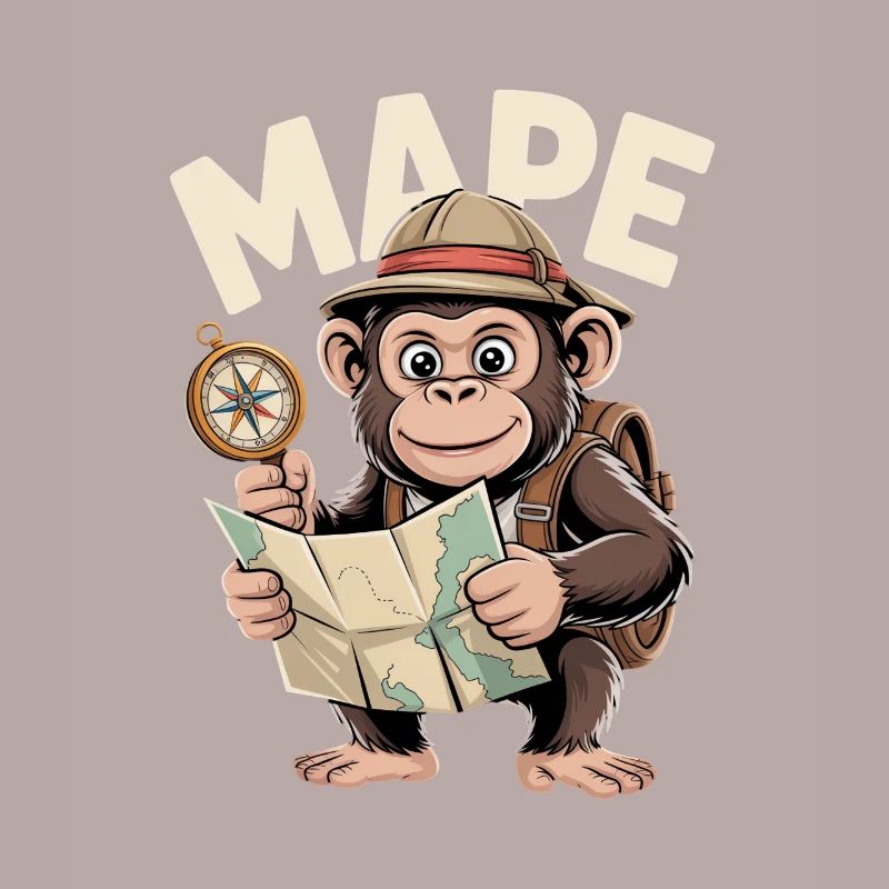 MAPE Monkey with Map and Compass Adventure