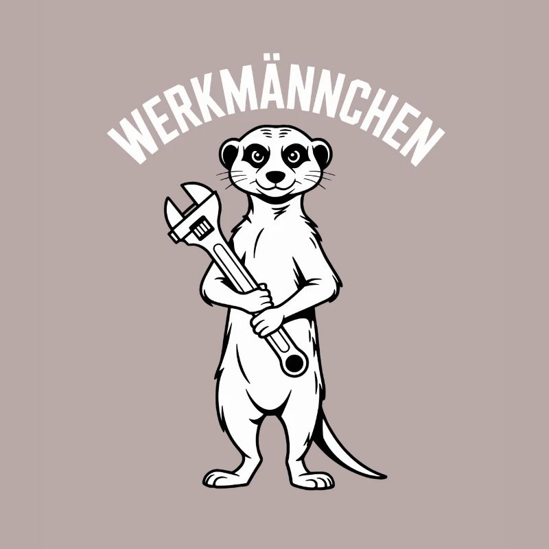 Erdmännchen Echter Heimwerker Mann Handwerker