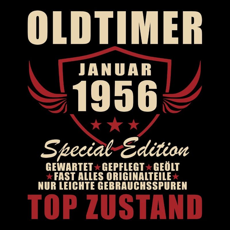 70e anniversaire Original janvier Né en 1956