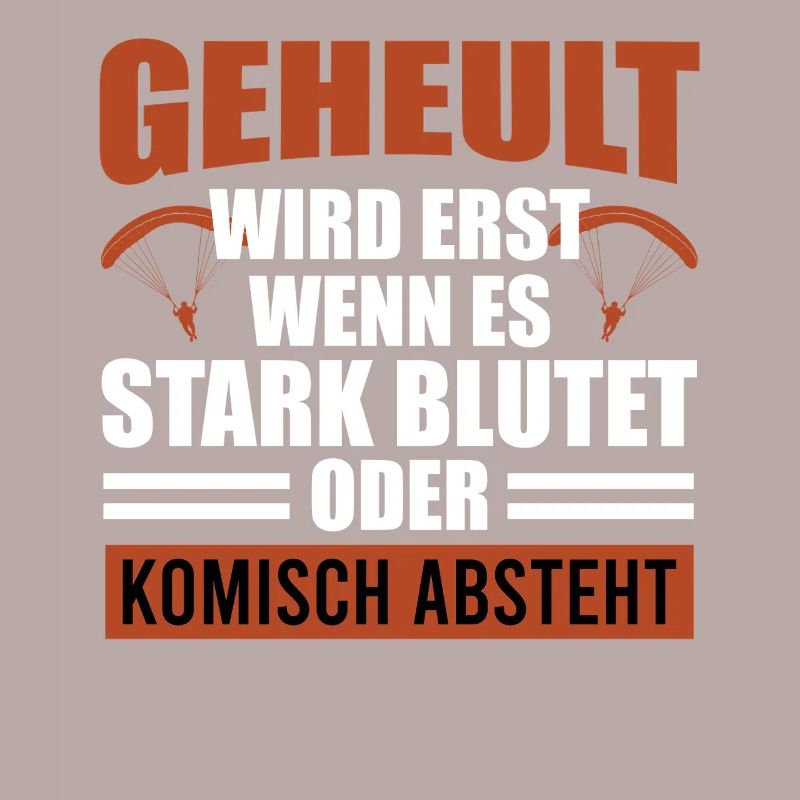 Gleitschirm GEHEULT WIRD ERST WENN ES BLUTET