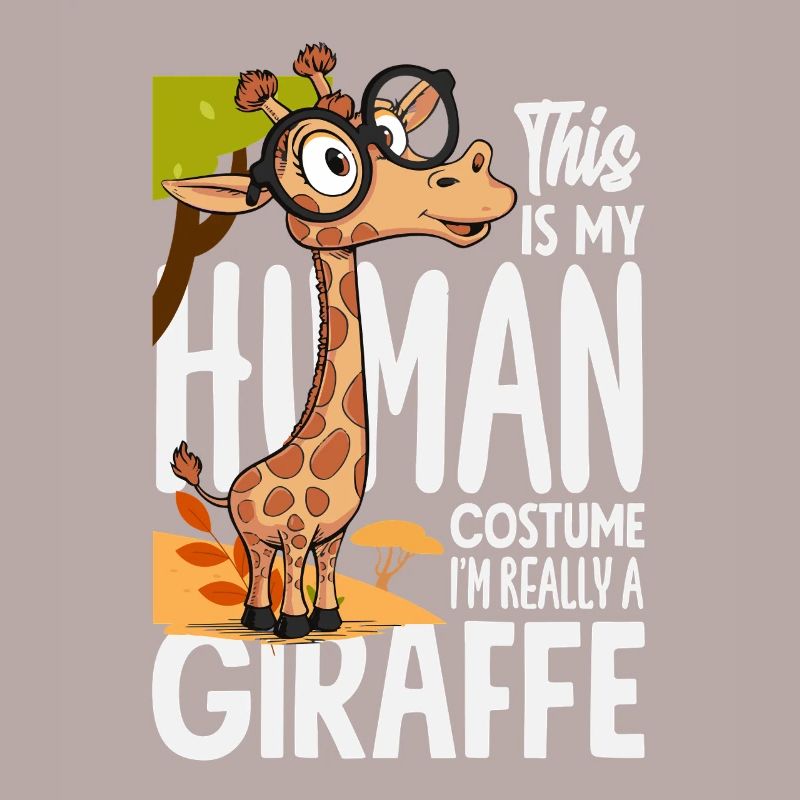 Menschen Kostüm Ich bin eine Giraffe