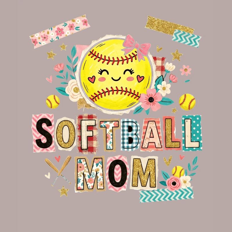 Note de rançon Maman de softball Mère