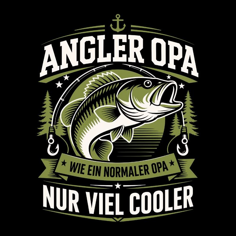 Angler Opa Viel Cooler