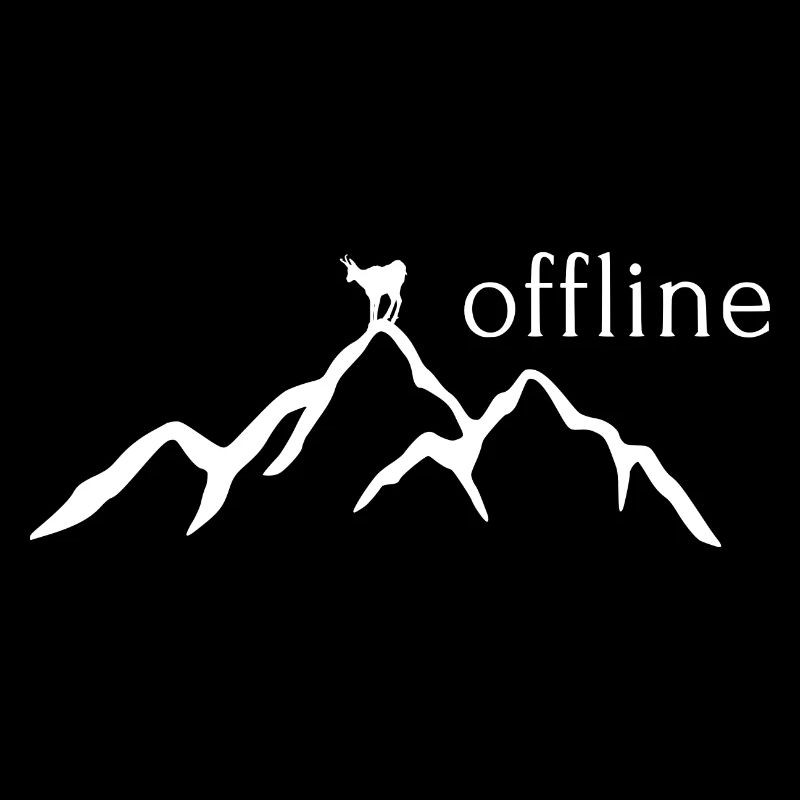 Mountain with chamois offline