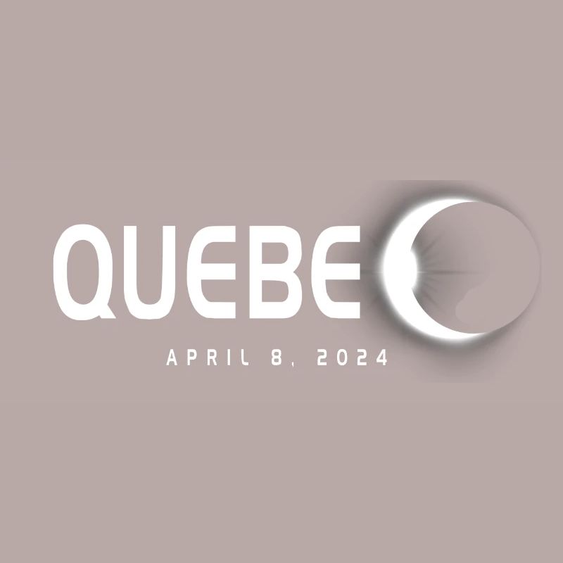 Québec Canada Eclipse Souvenir 8 avril 2024