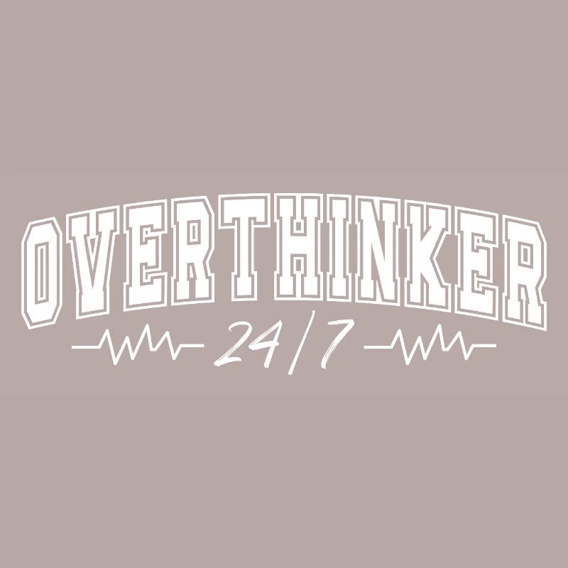 Überdenker 24/7 Herzschlag Overthinker Geschenk