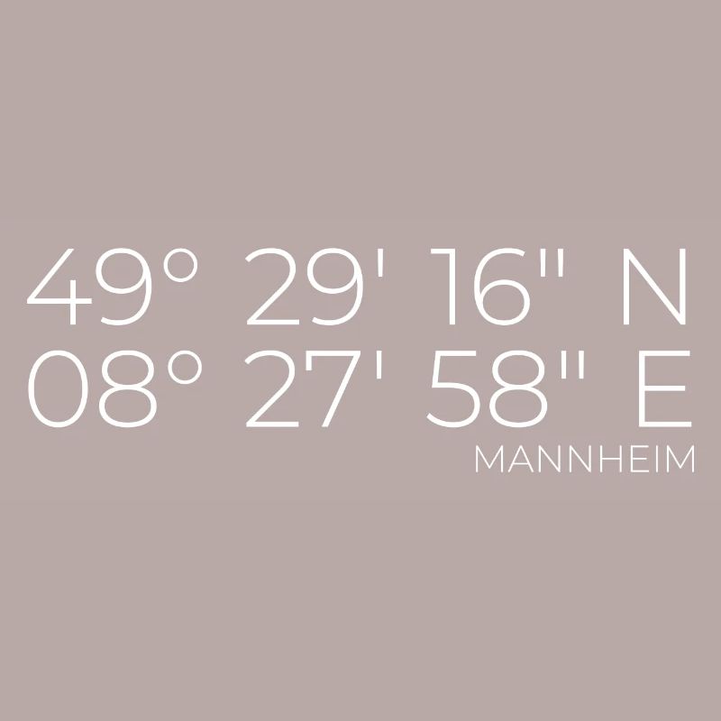 Coordinates Mannheim