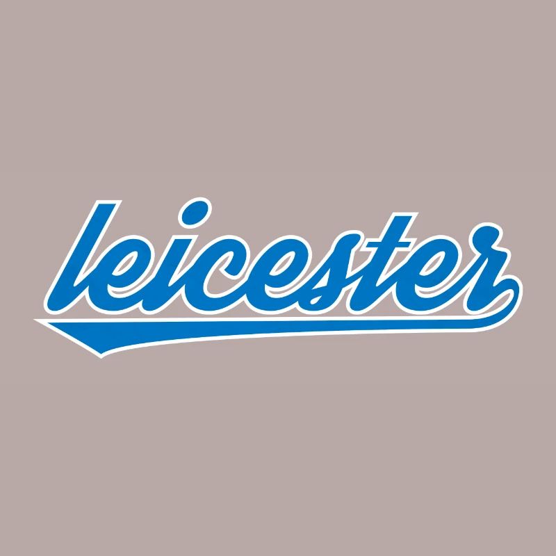 Leicester Blue Script Design