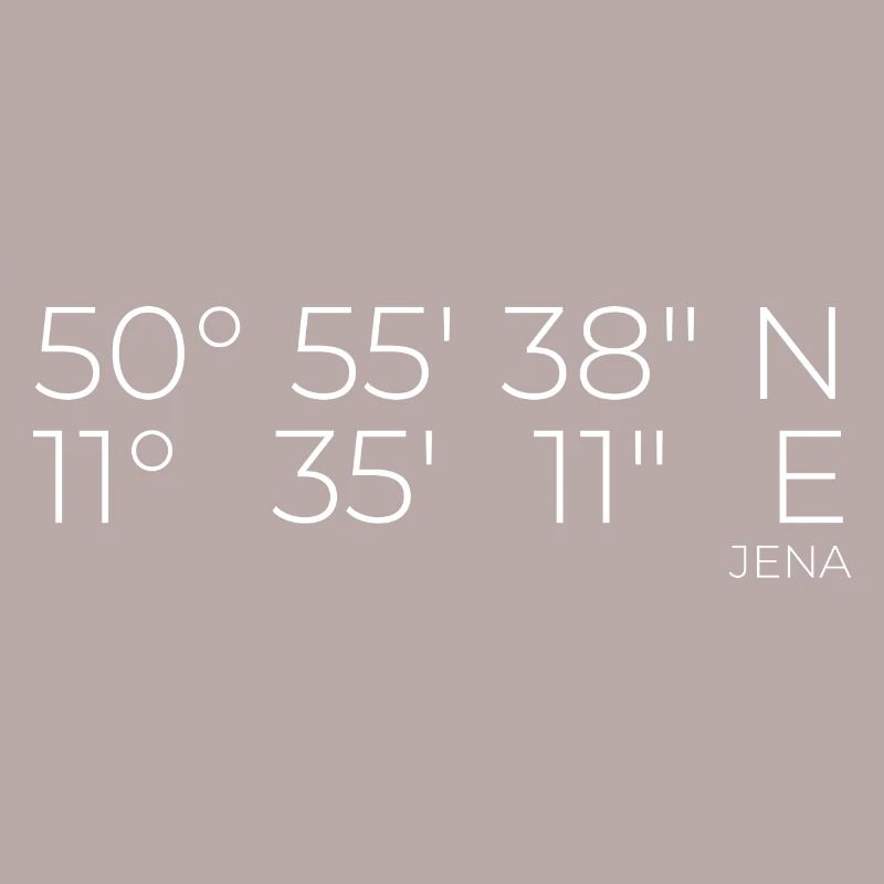 Coordinates Jena, Thuringia