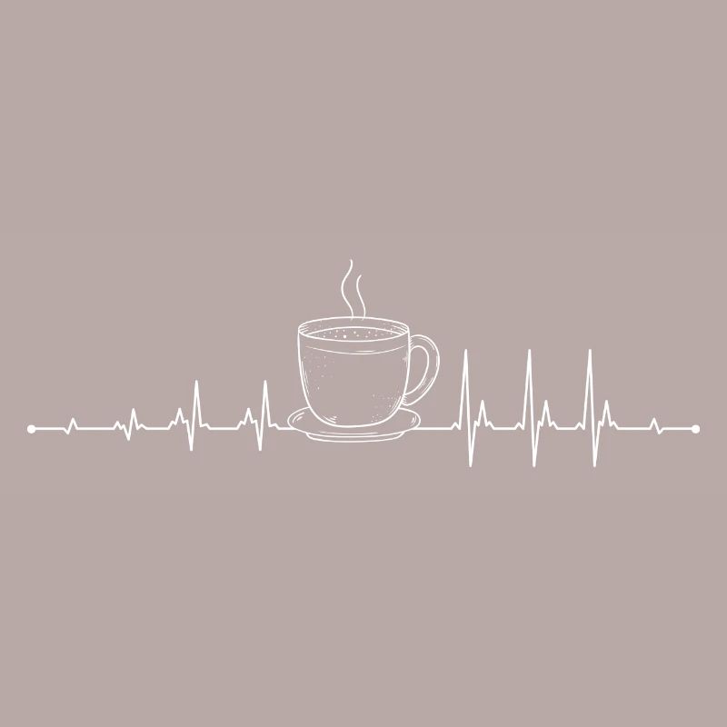 Kaffee-Pulse-Becher-Kunstwerk
