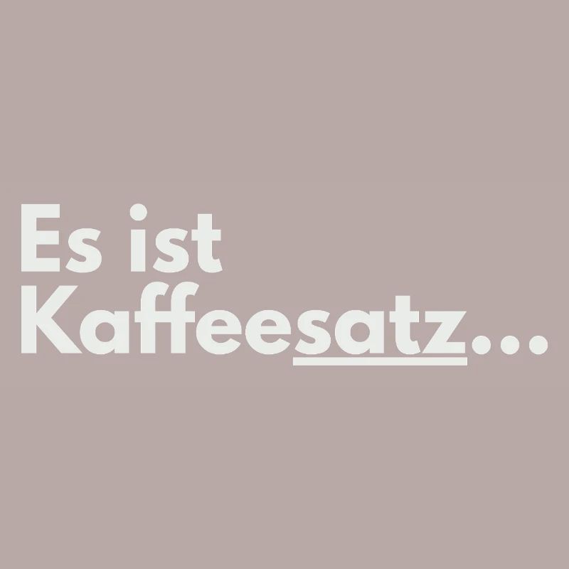 C’est une faute de conception de marc de café