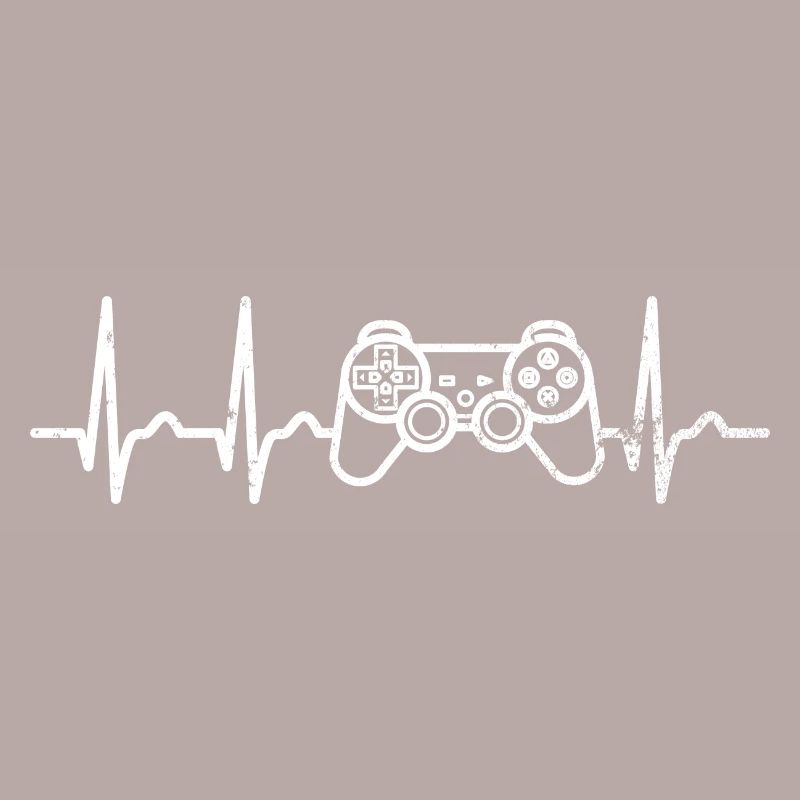 EKG - Herzkurve - Puls - Gamer - Controller