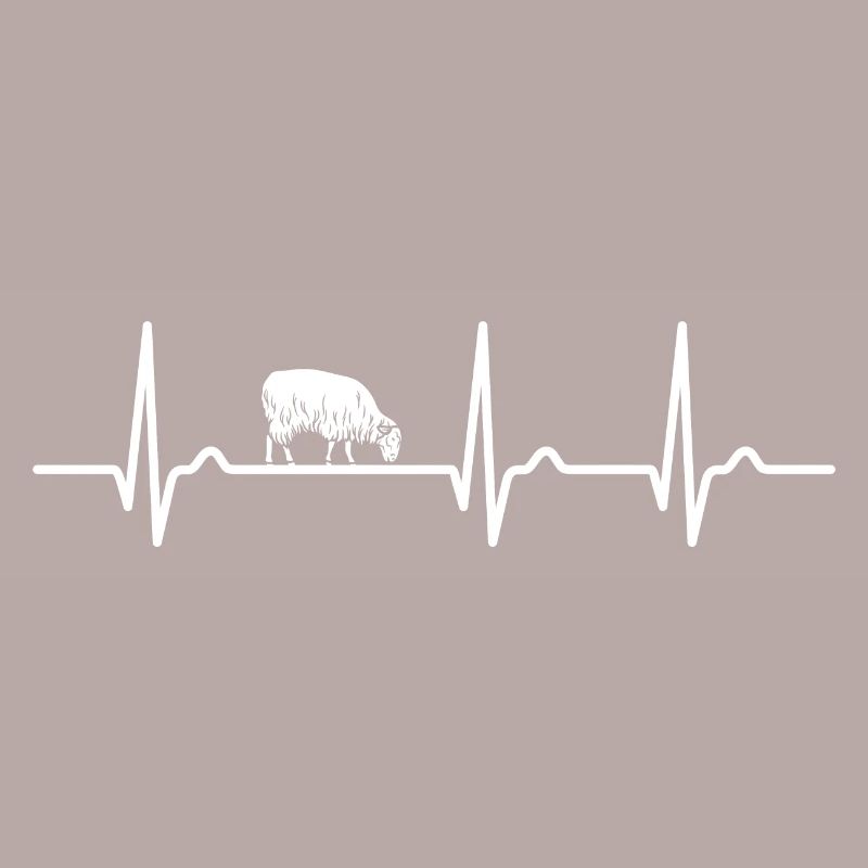 ECG Curve - Heart Curve - Pulse - Sheep - Wool