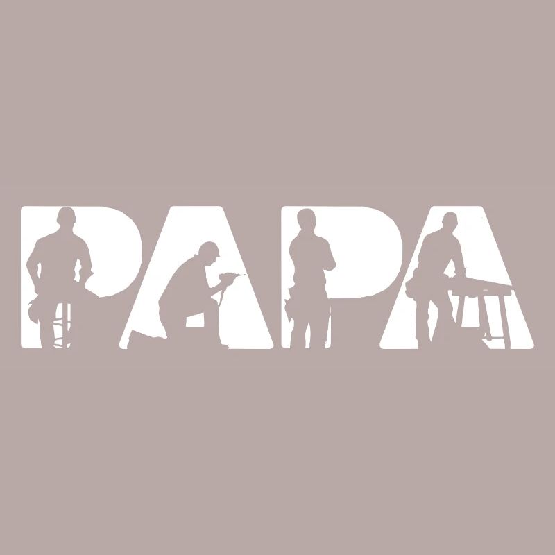 Papa Carpenter Woodworking Joiner Silhouette
