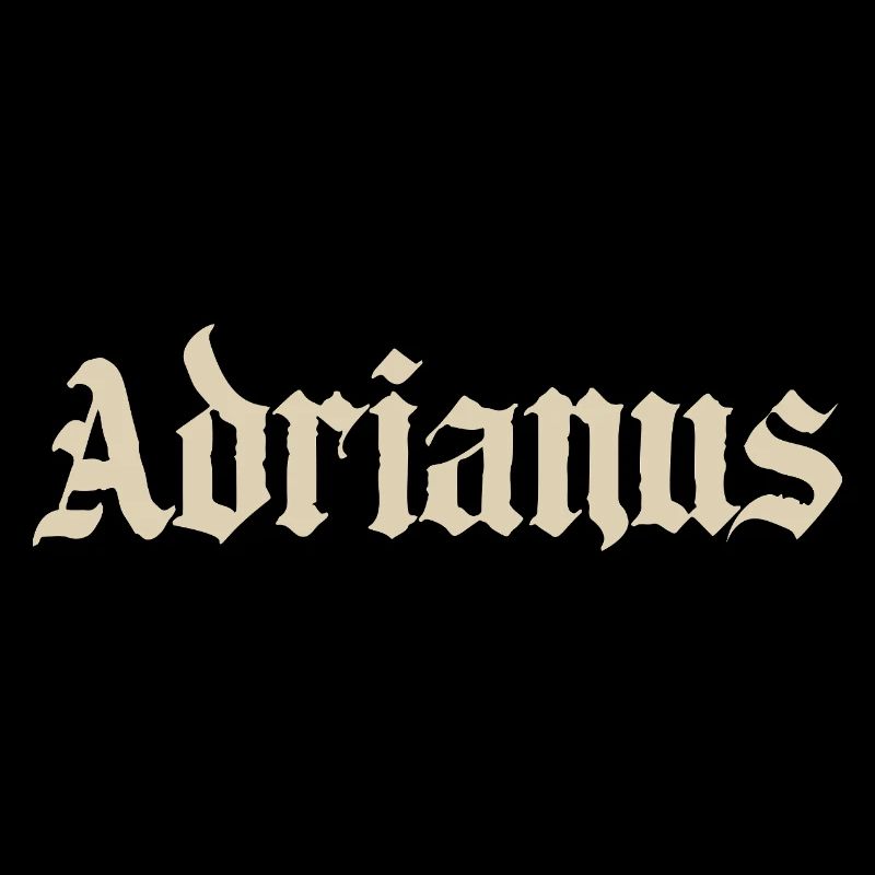 Lettrage gothique d’Adrianus
