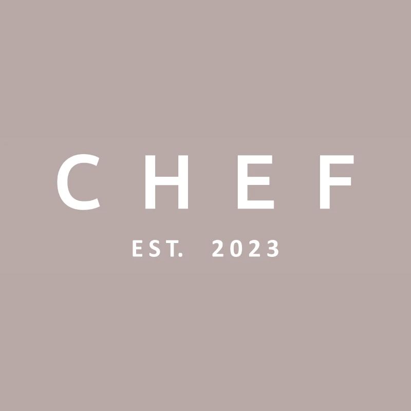 Chef Est. 2023 Absolvent Koch Culinary Art Student