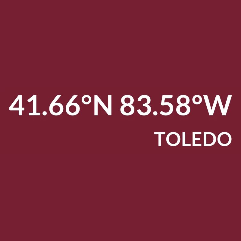 Toledo, Ohio, USA Coordinates