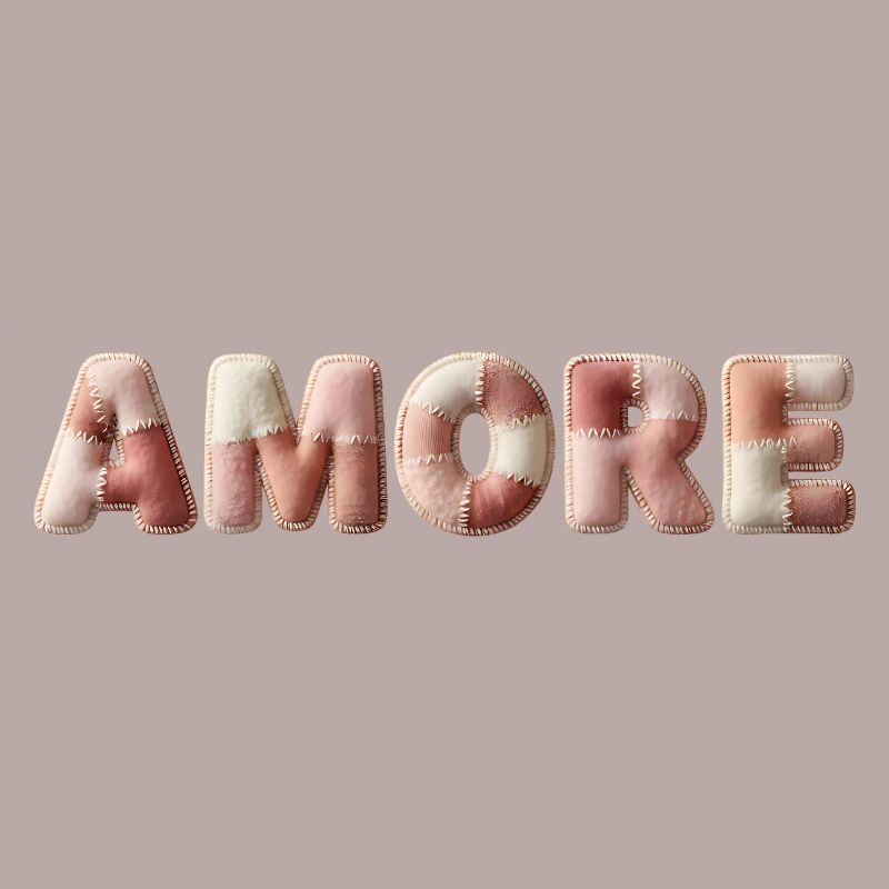 Amore Plüschstich Patchwork Geschenk