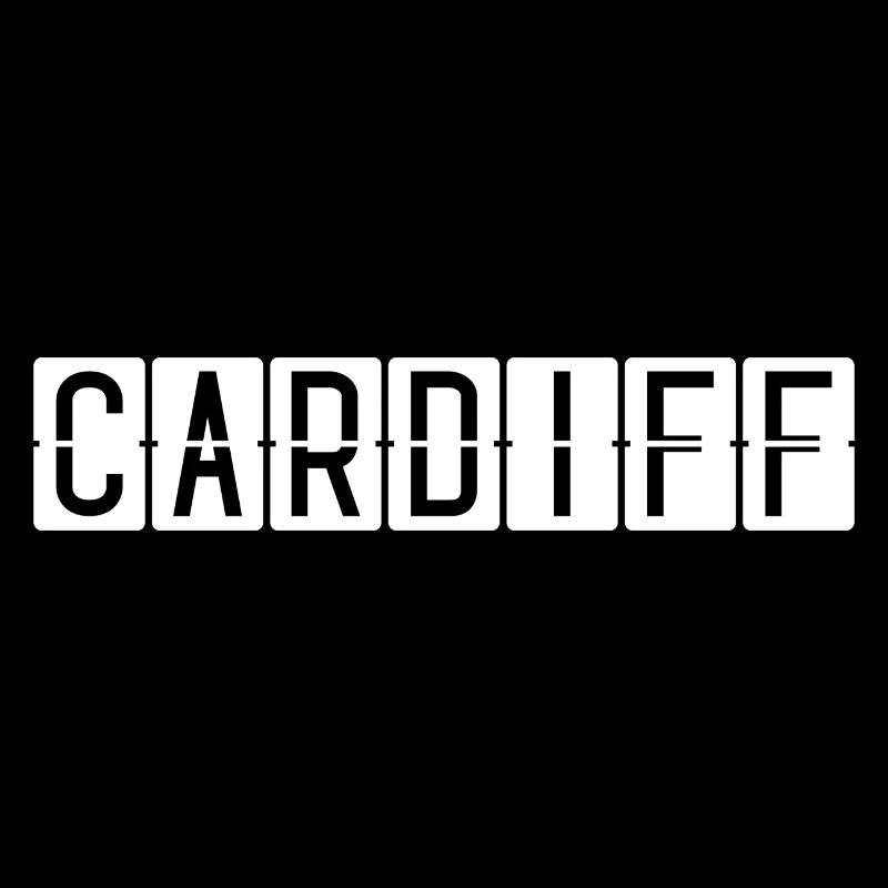Panneau de l’aéroport de Cardiff