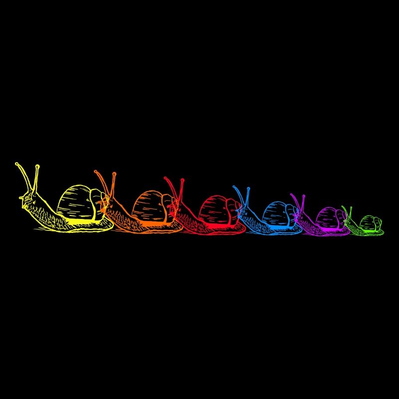 Rainbow Snails Snail Shell LGBT