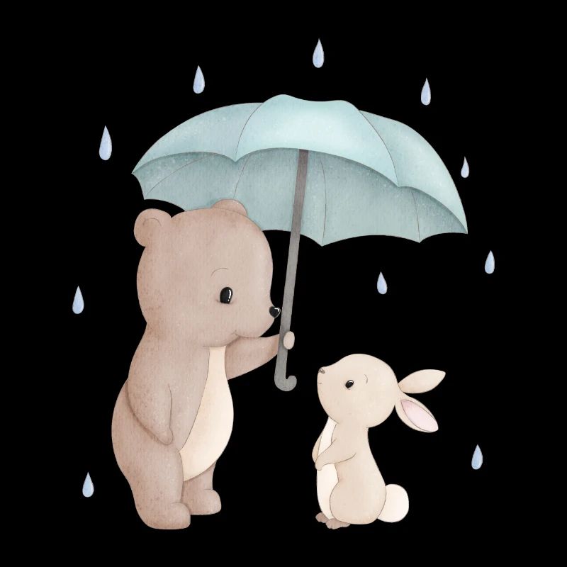 Bär Hase Regenschirm