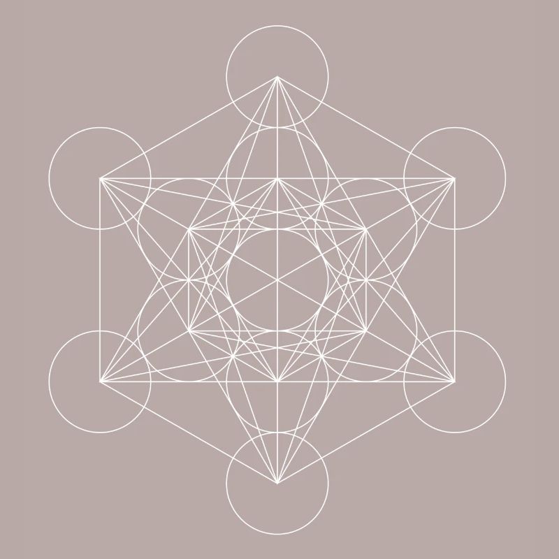 Le cube de Metatron blanc