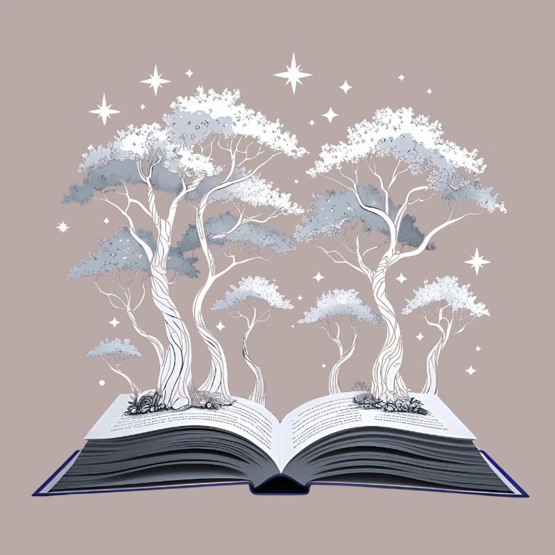 Magic Forest – Buch mit Bäumen