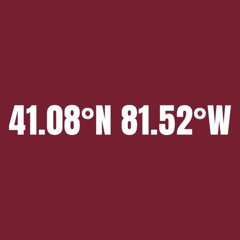 Akron, Ohio, USA Coordinates
