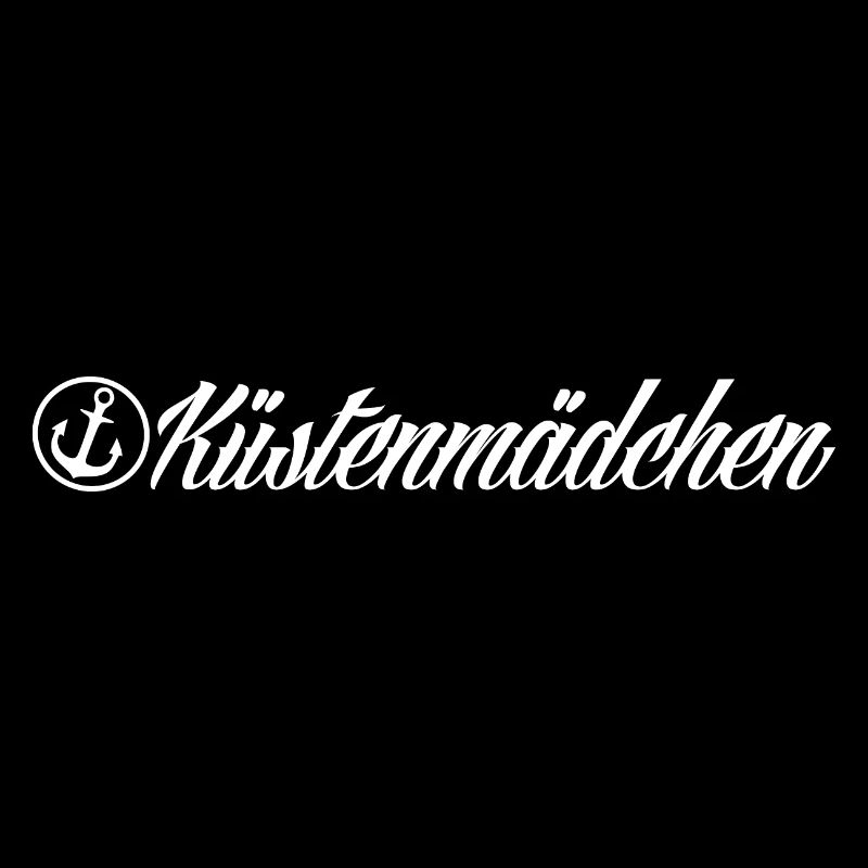 Küstenmädchen mit Anker [white]