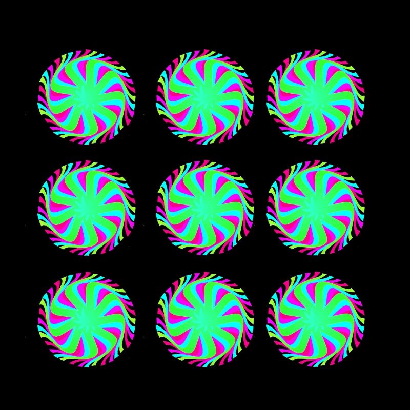 L’illusion de cercles Goa modèle