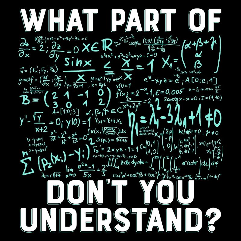Math science complicated funny gift