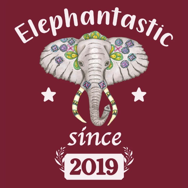 Éléphantastic depuis 2019, tête d’éléphant décorée