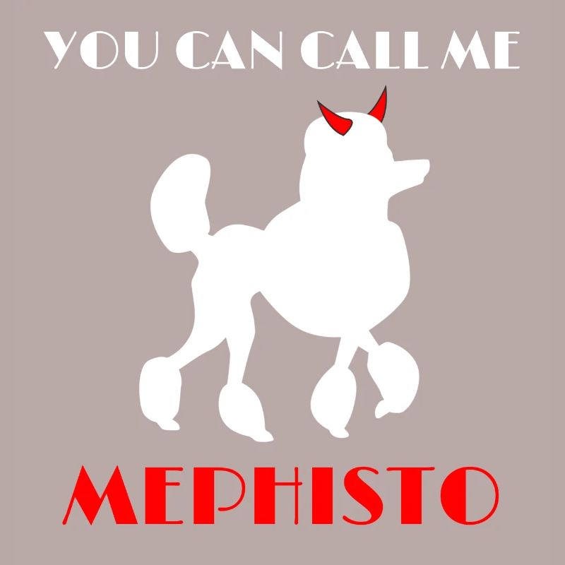 Caniche Mephisto Faust Goethe Sort