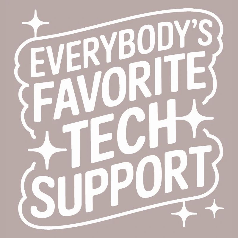 Technischer Support Computerfreak Nerd