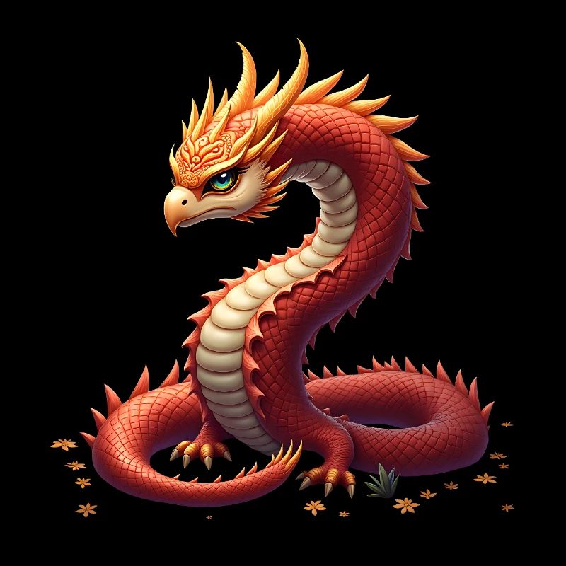 Le dragon serpent d’or.