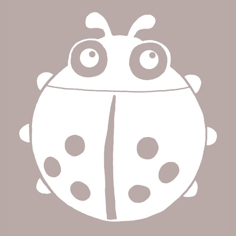 White ladybug
