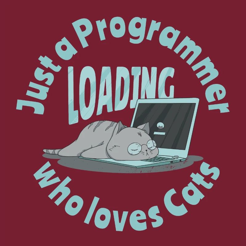 Nur ein Programmierer, der Katzen liebt