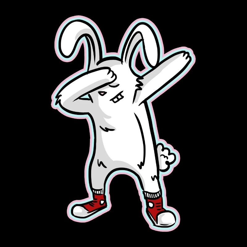 Tamponnant Easter Bunny - Let Dab pour Pâques!