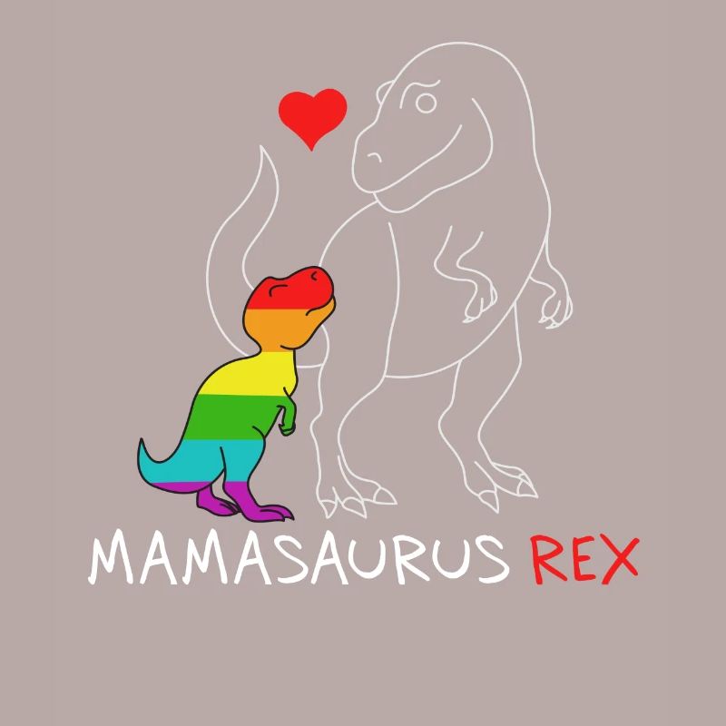 Mamasaurus Rex | Mutter | Neue Mama Regenbogen queer