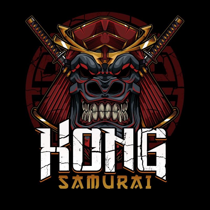 Gorilla Samurai Maske