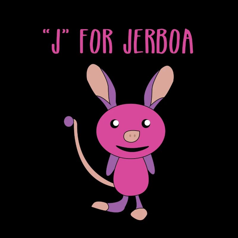 Cute, Smart & Funny Jerboa Tshirt Design J for