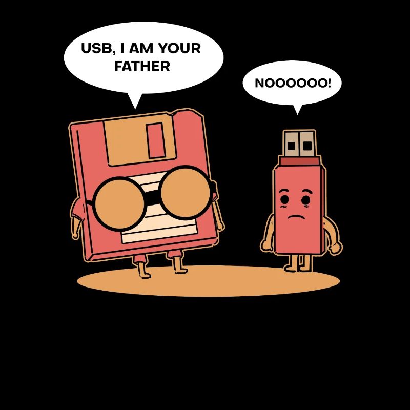 Funny USB diskette cassette 80s